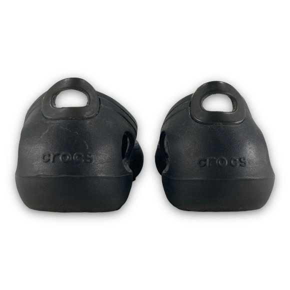 Crocs Kadee Iconic Comfort Ballet Flats Slip On Croslite Black Women 9 - Picture 6 of 10